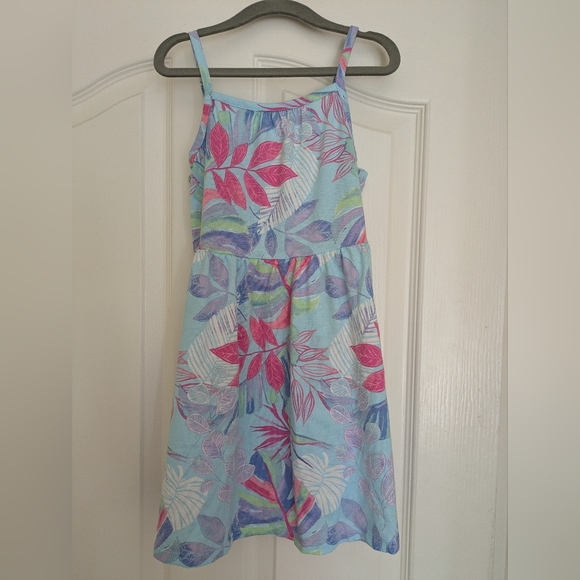 The Children's Place Pastel Leaf Print Dress - Picture 1 of 4